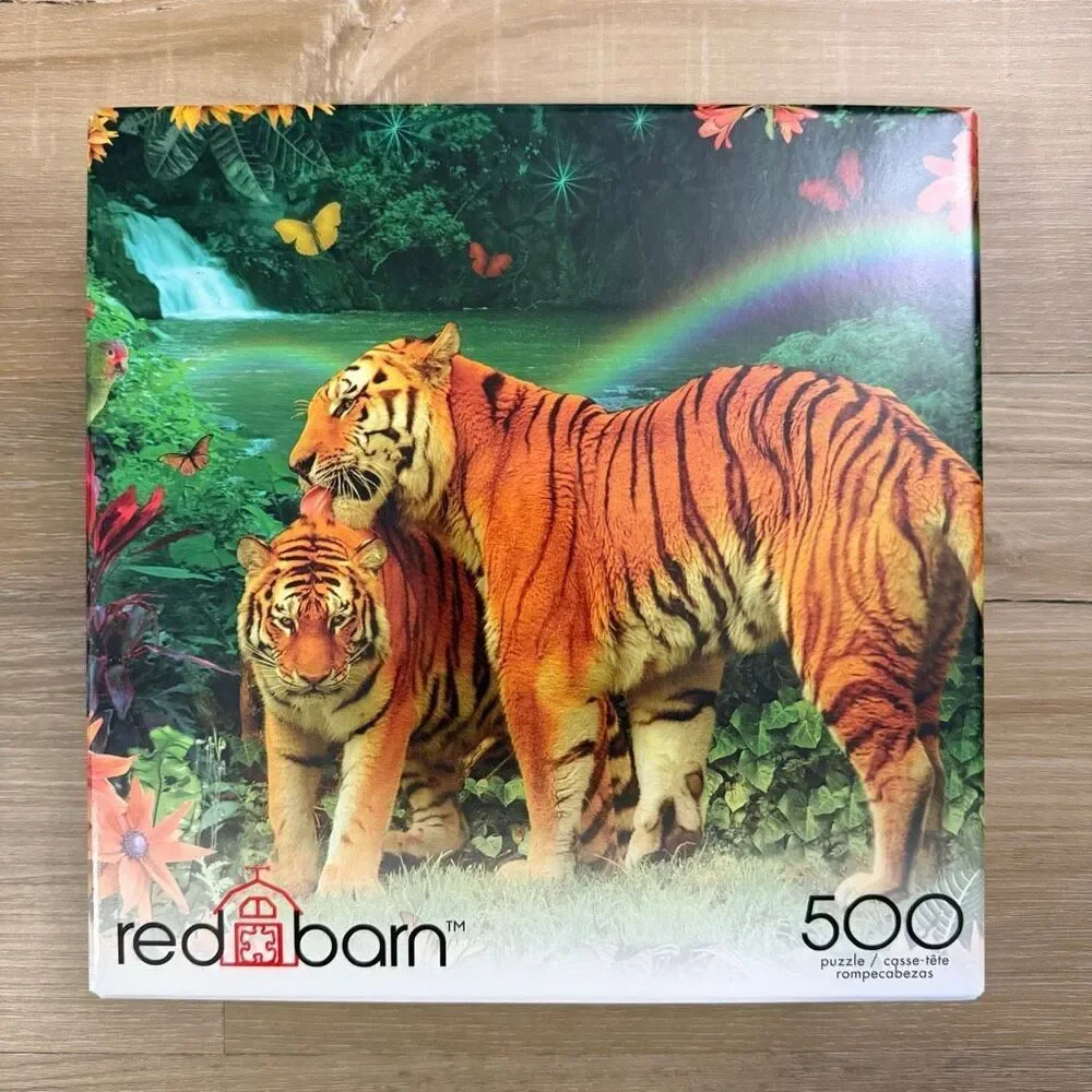 New Sealed Lot Red Barn 500 Piece Jigsaw Puzzle Set Landscape Unicorn Picture